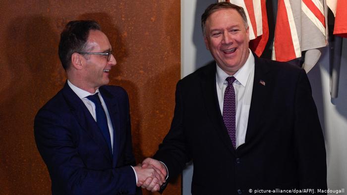 Leipzig US-Außenminister Pompeo und Maas (picture-alliance/dpa/AFP/J. Macdougall)