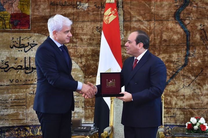 Frey und el-Sisi am 26. Januar im Präsidentenpalast in Kairo: ein unkluger Zug
